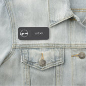 Custom Business Logo Basic Employee Staff Name  Na Naamplaatje (In situ)