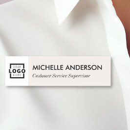 Custom Business Logo Basic Medewerker Personeel Be Naamplaatje
