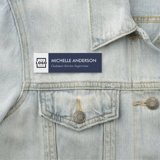 Custom Business Logo Basic Medewerker Personeel Bl Naamplaatje (In situ)