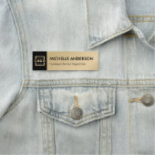 Custom Business Logo Basic Medewerker Personeel Go Naamplaatje (In situ)