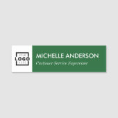 Custom Business Logo Basic Medewerker Personeel Gr Naamplaatje (Voorkant)