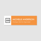 Custom Business Logo Basic Medewerker Personeel Si Naamplaatje (Voorkant)
