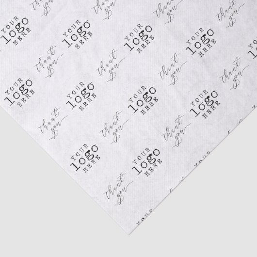 Custom Business Logo Bedankt Script Tissuepapier (Detail)