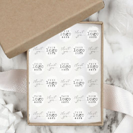 Custom Business Logo Bedankt Script Tissuepapier