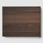 Custom Business Logo Bedrijf Bezoekers Rustiek Gastenboek (Achterkant)