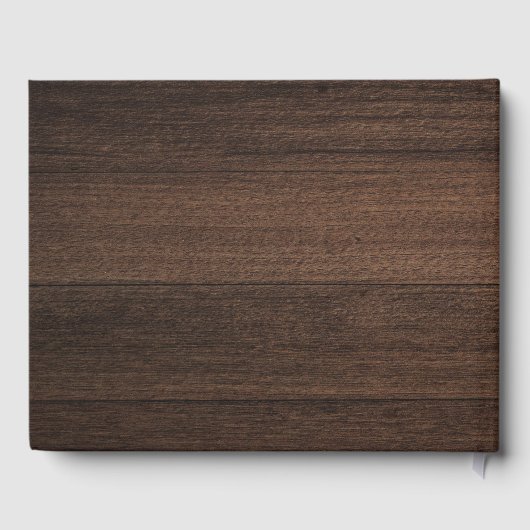 Custom Business Logo Bedrijf Bezoekers Rustiek Gastenboek (Achterkant)