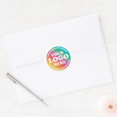 Custom Business Logo, Bedrijfspromotie Ronde Sticker (Envelop)