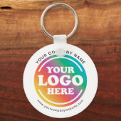 Custom Business Logo, Bedrijfswebsite Promotie Sleutelhanger (Voorkant)