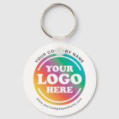 Custom Business Logo, Bedrijfswebsite Promotie Sleutelhanger (Achterkant)
