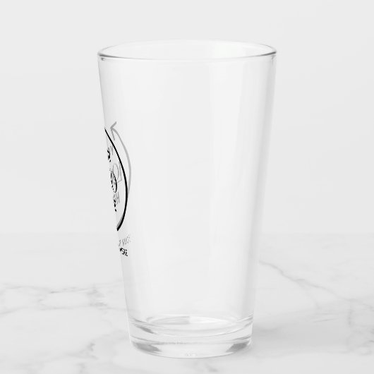 Custom Business Logo Bierglas Glas (Links)