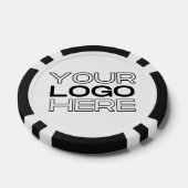 Custom Business Logo Black 100 Value Game Poker Chips (Enkel)