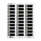 Custom business logo black company etiket (Full Sheet)