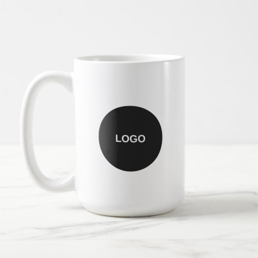 Custom Business Logo Branded Coffee Koffiemok (Links)