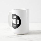 Custom Business Logo Branded Coffee Mok – Perfect (Voorkant links)