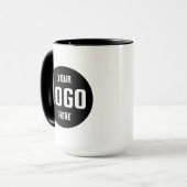 Custom Business Logo Branded Coffee Mok – Perfect (Voorkant links)