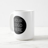 Custom Business Logo Branded Coffee Mug Koffiemok (Voorkant links)