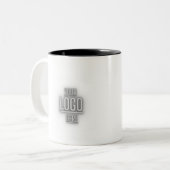 Custom Business Logo Branded Coffee Mug Tweekleurige Koffiemok (Voorkant links)