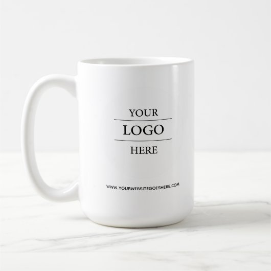 Custom Business Logo Branded  Koffiemok (Links)