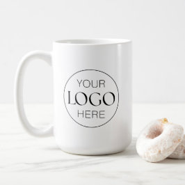 Custom Business Logo Branded Minimalist Koffiemok