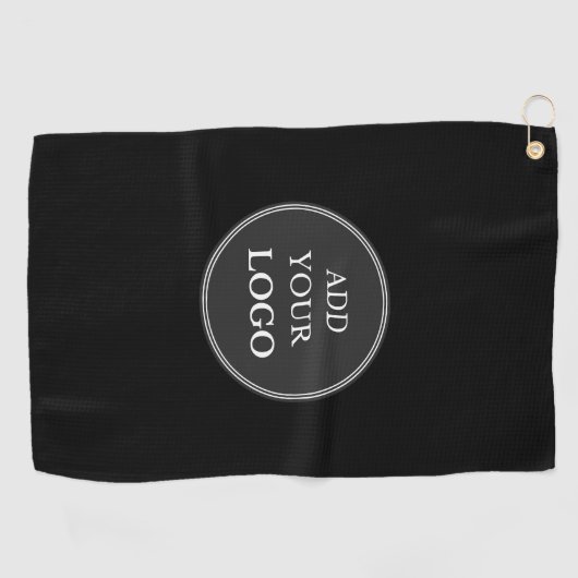 Custom Business Logo Branded Modern Golfhanddoek (Horizontaal)