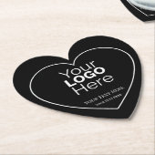 Custom Business Logo Branded Professional Kartonnen Onderzetters (Gekanteld)