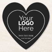 Custom Business Logo Branded Professional Kartonnen Onderzetters (Voorkant)