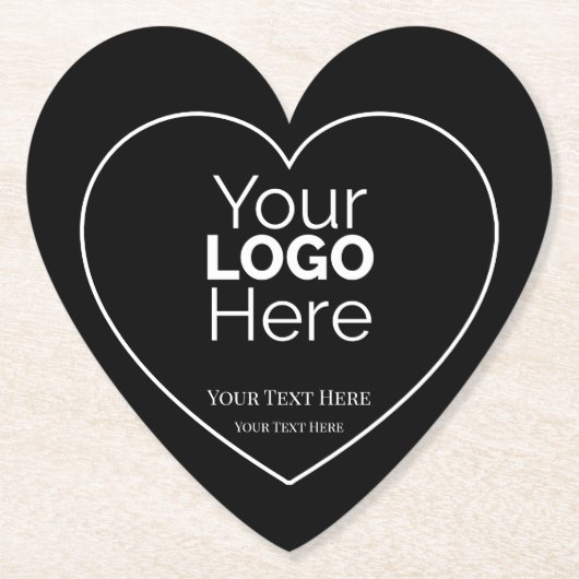 Custom Business Logo Branded Professional Kartonnen Onderzetters (Voorkant)