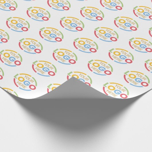 Custom Business Logo Branded Promotionele Wit Cadeaupapier (Hoek)