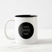 Custom Business Logo Branded Tweekleurige Koffiemok (Links)