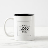 Custom Business Logo Branded Two-Tone Tweekleurige Koffiemok (Links)