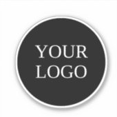 Custom Business Logo Branded Water Bottle Sticker (Voorkant)