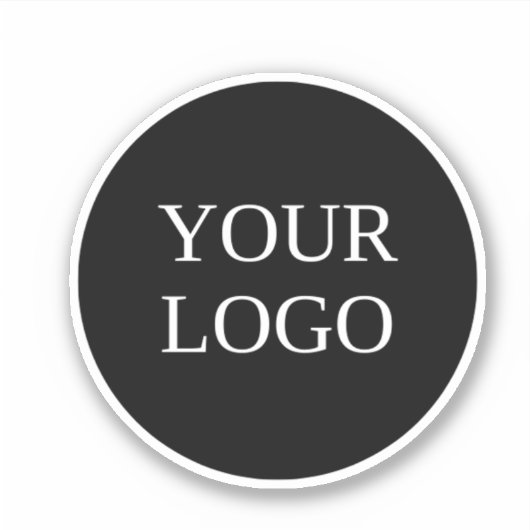 Custom Business Logo Branded Water Bottle Sticker (Voorkant)