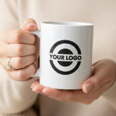 Custom Business Logo Branded White Koffiemok