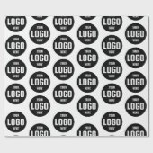 Custom Business Logo Branded – Wit Cadeaupapier (Vlak)