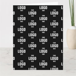 Custom Business Logo Branded – zwart gevouwen Gree Kaart