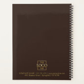 Custom Business Logo & Branding Monogram Initials Planner (Achterkant)