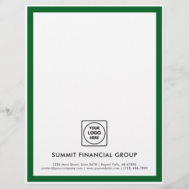 Custom Business Logo Branding Professional  Briefhoofd (Voorkant)