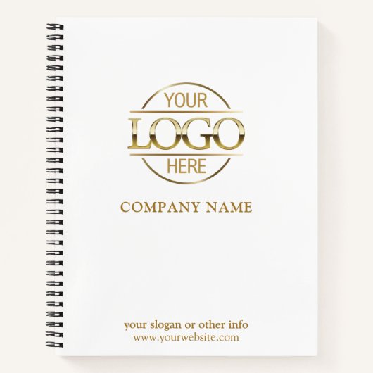 Custom Business Logo & Branding Promotional Gift Notitieboek (Voorkant)