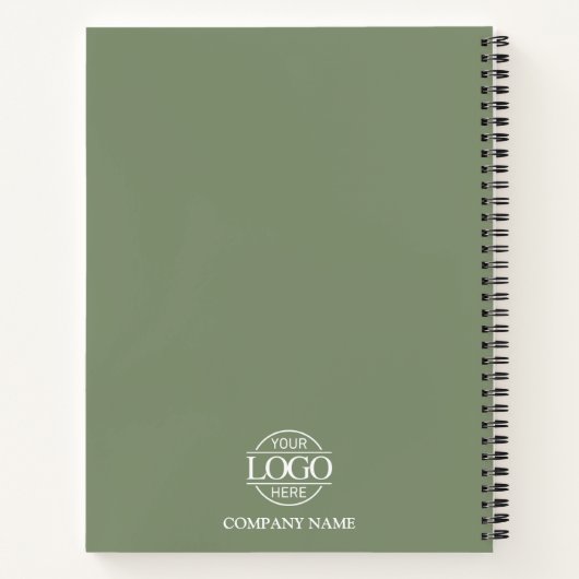 Custom Business Logo & Branding Promotional Gift Notitieboek (Achterkant)