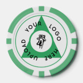 Custom Business Logo Branding Sjabloon Poker Chips (Voorkant)
