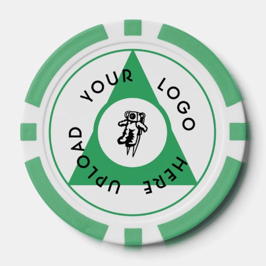 Custom Business Logo Branding Sjabloon Poker Chips (Voorkant)