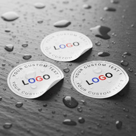 Custom Business Logo Bulk (30) Waterproof Stickers