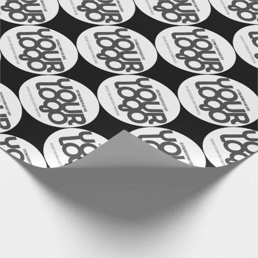 Custom Business Logo  Cadeaupapier (Hoek)