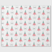 Custom Business Logo & Christmas Tree Company Cadeaupapier (Vlak)