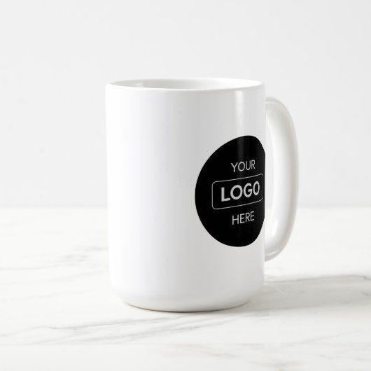 Custom Business Logo Coffee Mok - Branded Company (Voorkant rechts)