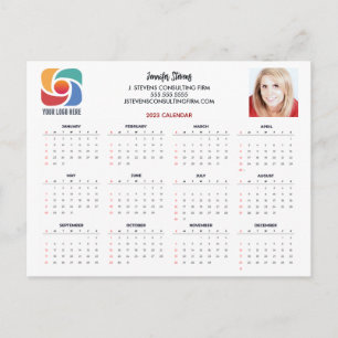 Custom Business Logo Company 2023 Agenda Briefkaart
