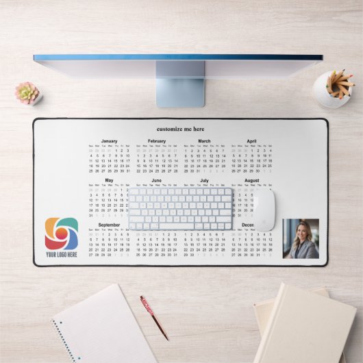 Custom Business Logo Company 2026 Calendar Bureaumat (Kantoor 1)