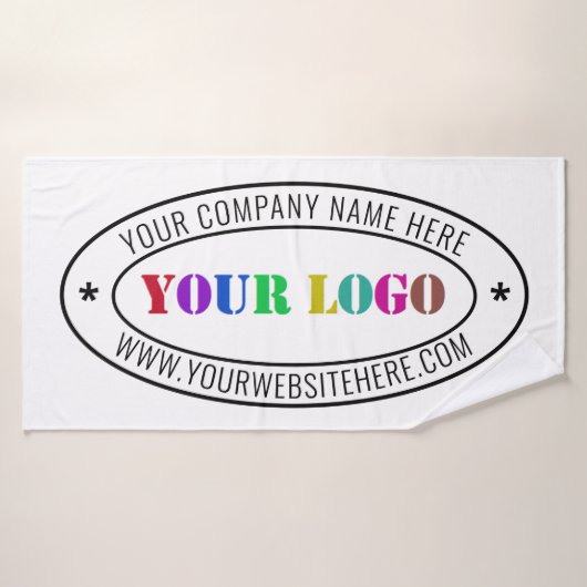 Custom Business Logo Company Badhanddoek Set Bad Handdoek (Badhanddoek)