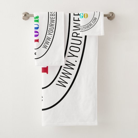 Custom Business Logo Company Badhanddoek Set Bad Handdoek (Insitu)