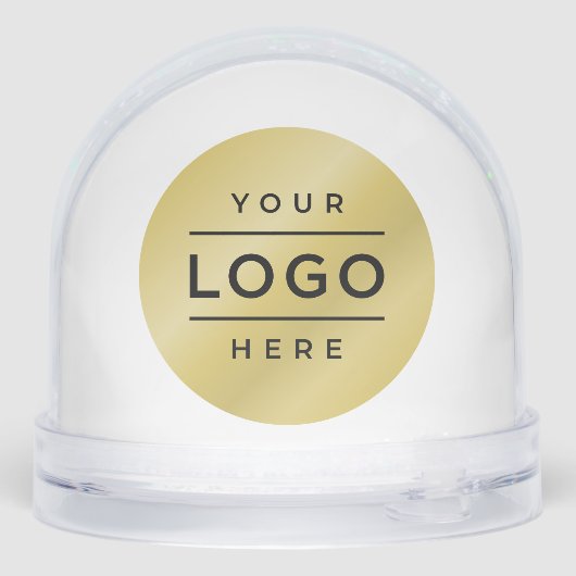 Custom Business Logo Company Branded Sneeuwbol (Achterkant)